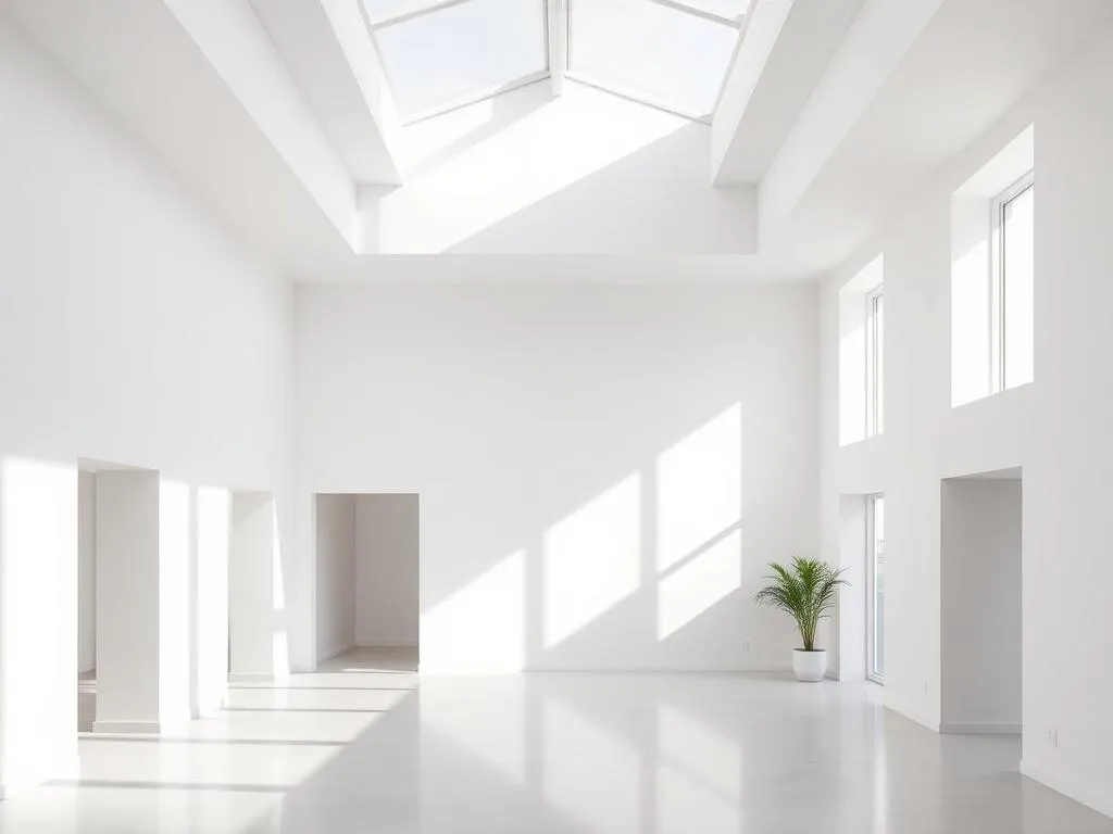 Intérieur d'architecte avec cloisons sèches et finitions de plâtrerie parfaites à Hendaye