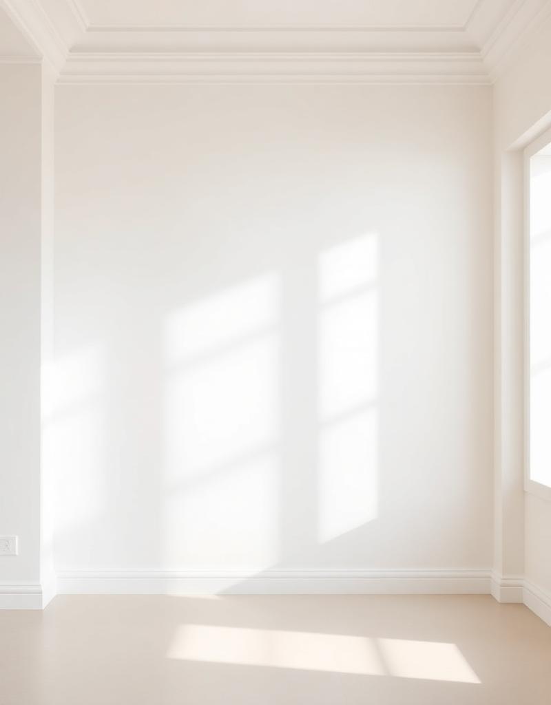 Travaux de peinture intérieure haut de gamme à Biarritz - mur avec finition mate parfaite et lumière naturelle